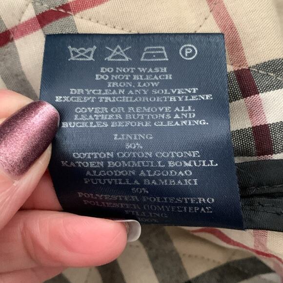 Burberry London Classic Black Diamond Quilted Snap Up Barn Jacket - Picture 10 of 12